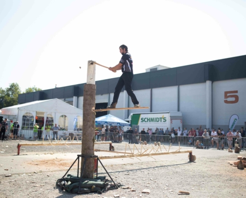 Internationale Holzmesse - Holzfäller
